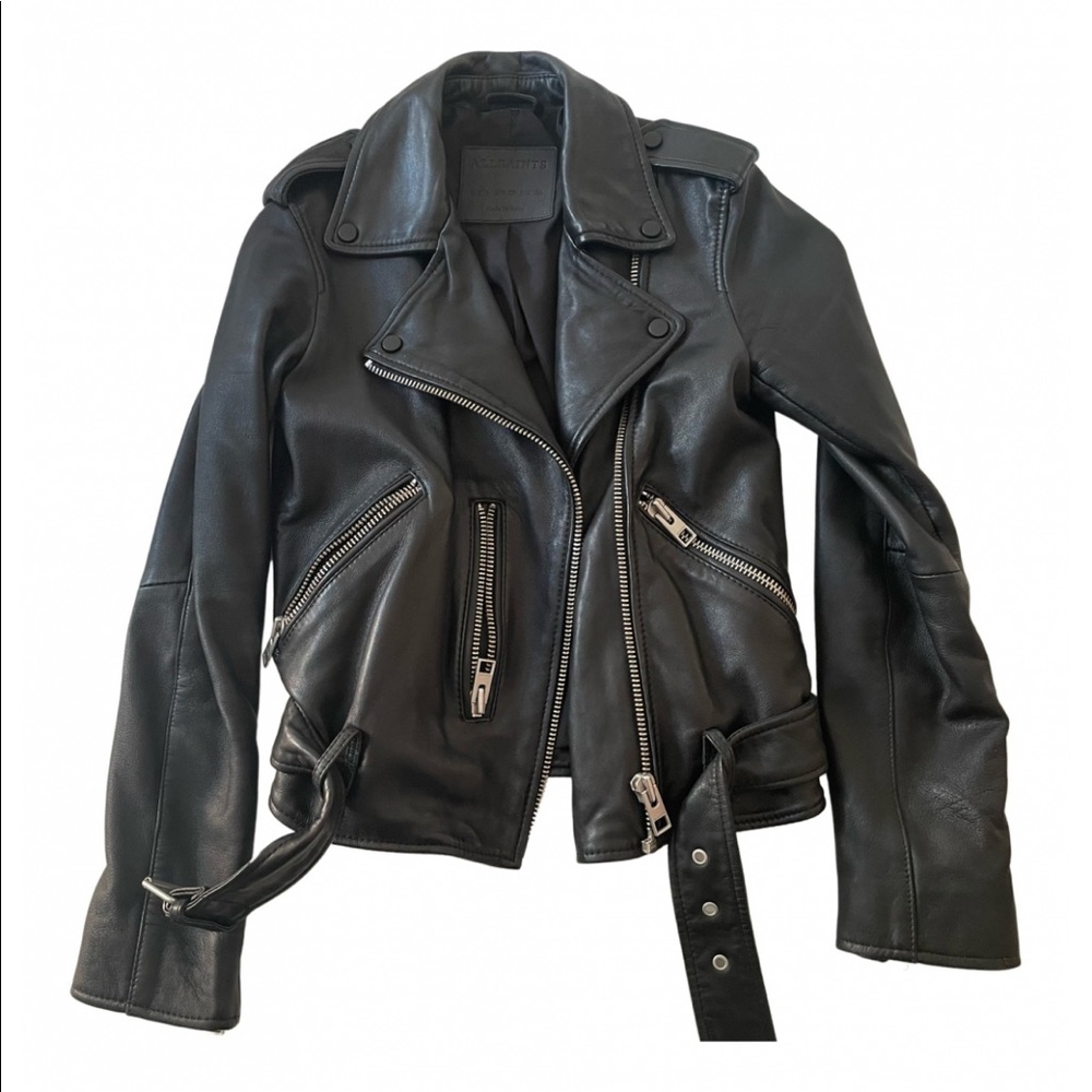 Allsaints leather jacket. Size 00.  Excellent condition
